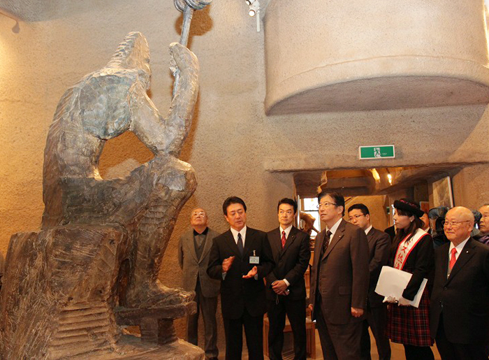 川勝知事が熱海市立澤田政廣記念美術館を訪問 | 熱海市議会議員 橋本